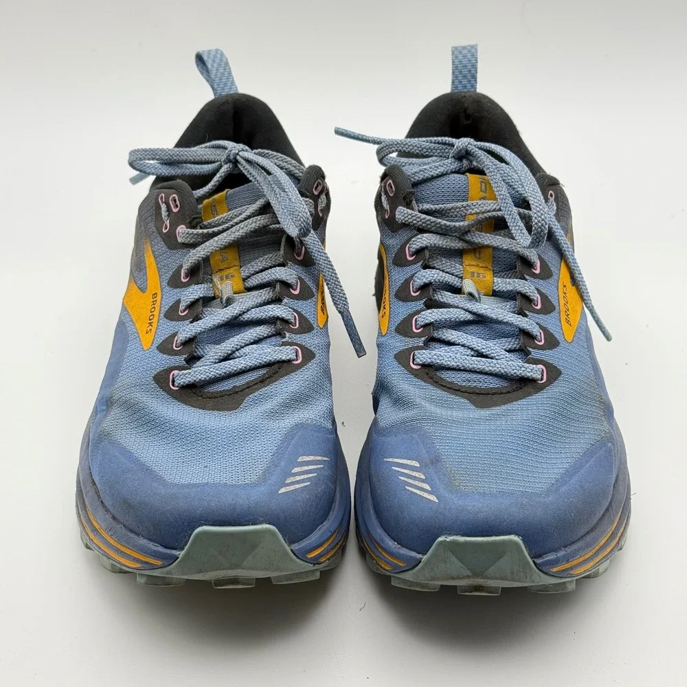 Brooks Cascadia 16 Womens Trail Running‎ Shoes Blue Black Yellow  Size 9